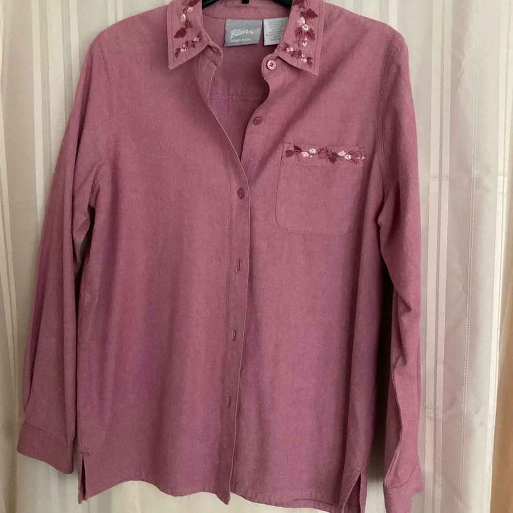 Blair Vintage Embroidered Button Down Shirt - Picture 6 of 8
